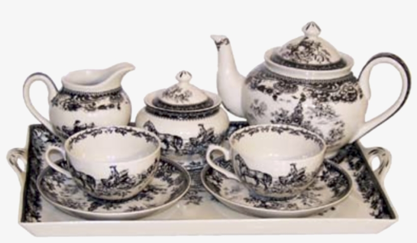 English Tea Set I Vintage Black Lds Art And Lds Temple - English Tea Sets, transparent png #8381753