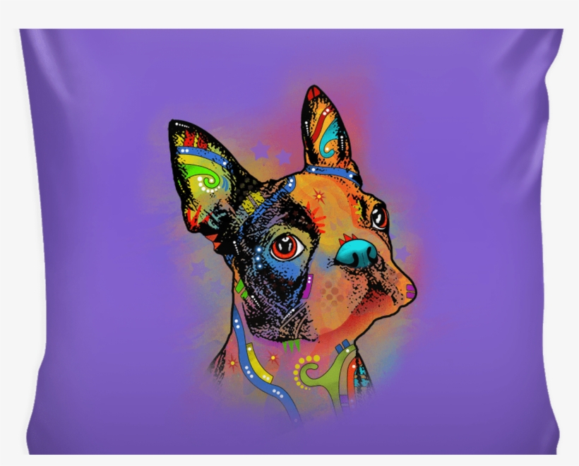 Boston Terrier Pillow Cover, Multi Colors Lov'n My - Chihuahua, transparent png #8382175