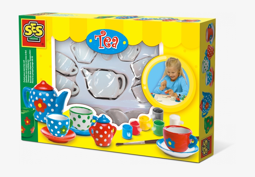 Paint Your Own Tea Set - Ses Creative, transparent png #8382296