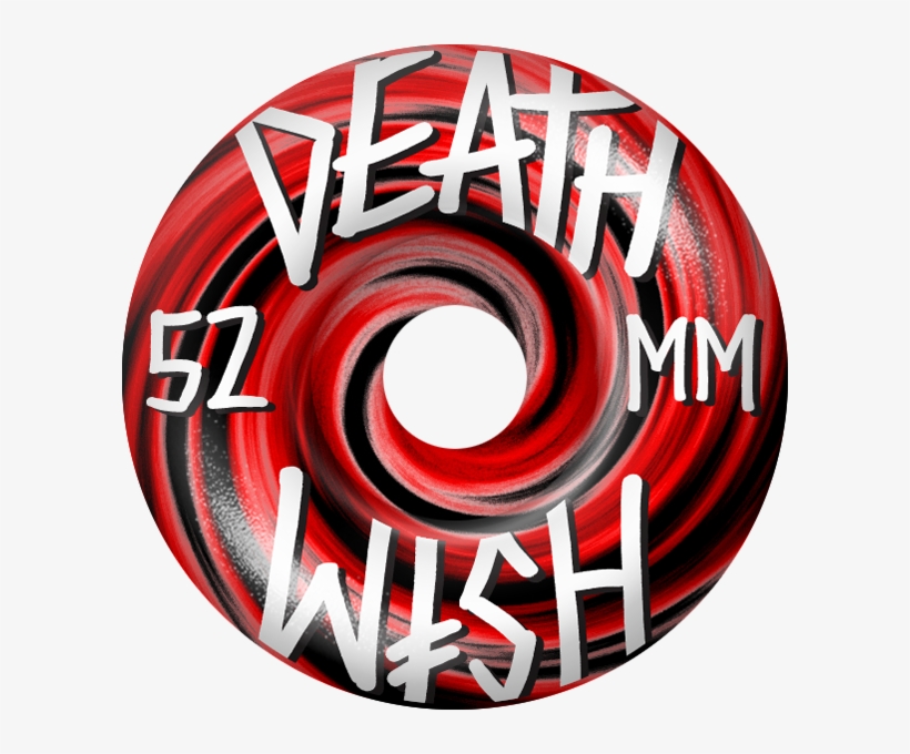 Deathwish Skateboards Stacked Swirl 52 Mm Red/black - Skateboarding, transparent png #8382362