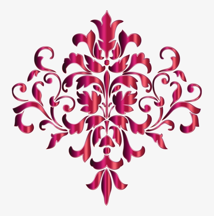 Stencil Designs Damask Visual Arts - Damask Png, transparent png #8382470