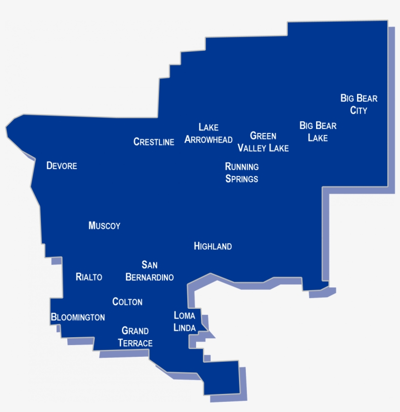 Arrowhead United Way Service Region - Diagram, transparent png #8382579
