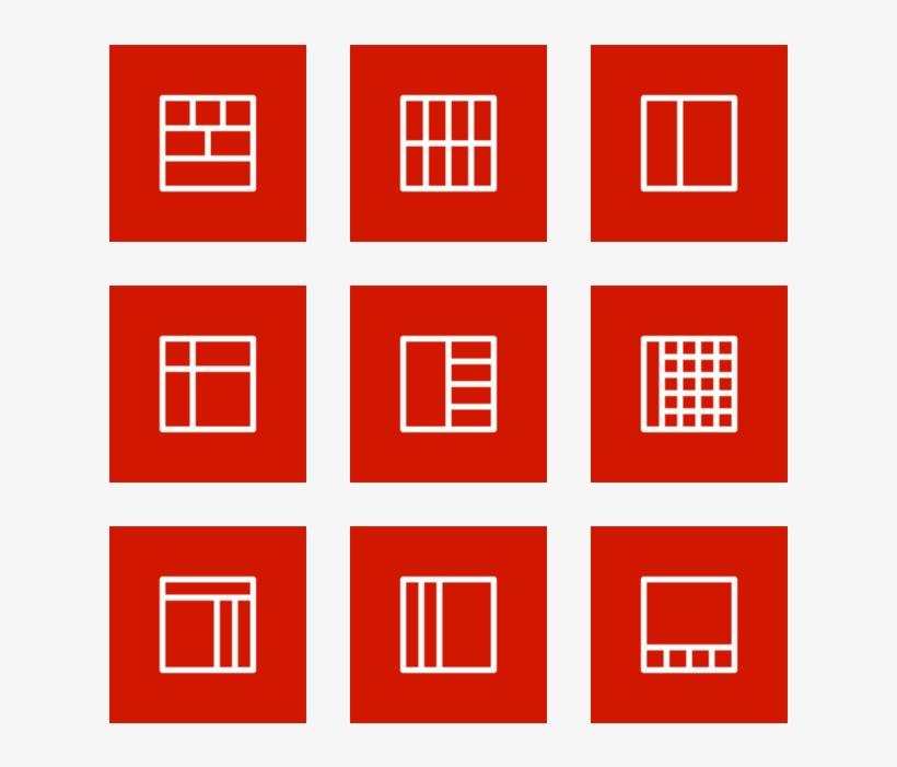 Layouts Outline Icon In Style Flat Square White On - Helmholtz Machine, transparent png #8382838