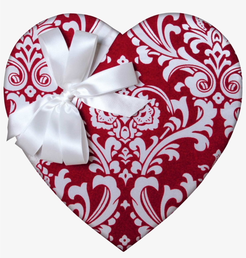 Sold Out Heart Box Red Damask 29 Piece Assortment - Curtain, transparent png #8383654