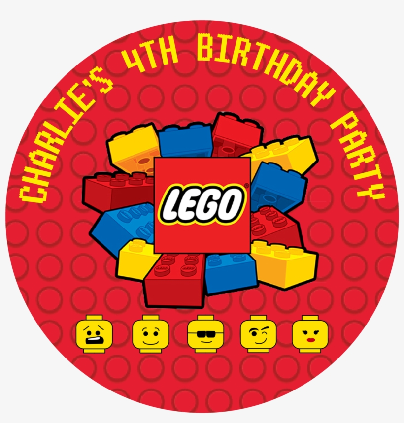Lego Blocks Party Box Stickers - Lego Logo, transparent png #8383858