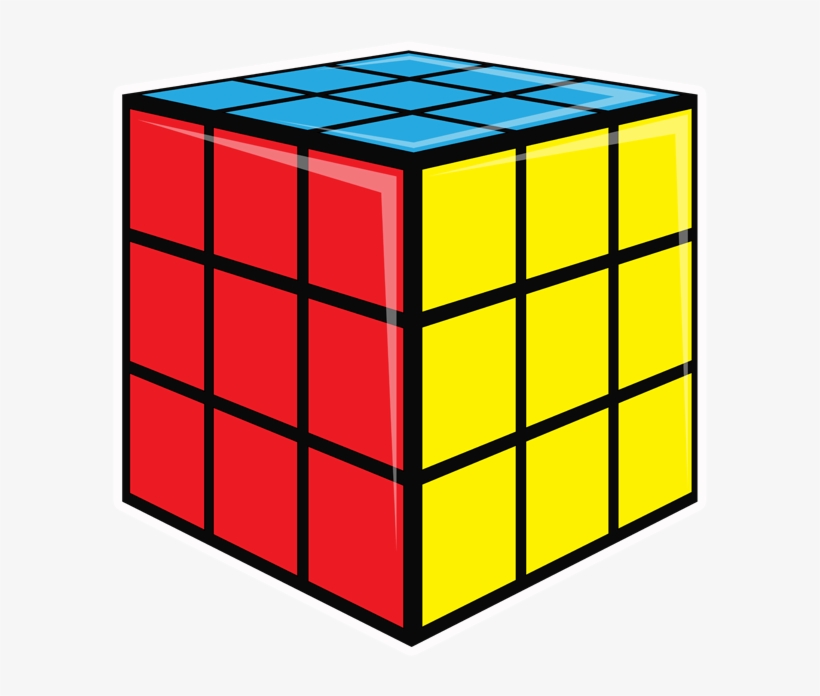 80's Oversized Mini Bundle - Rubik's Cube No Background, transparent png #8384140