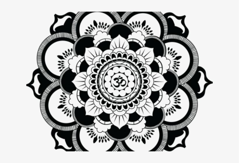 Mandala Tattoos Png Transparent Images - Mandala Png Black, transparent png #8384270