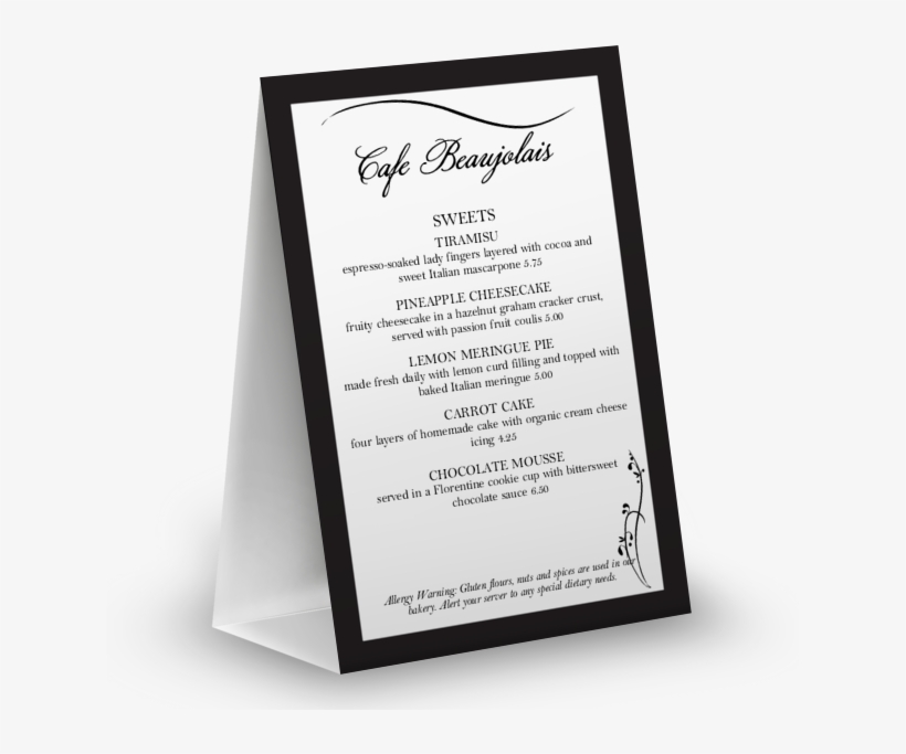 Customize Dinner Table Tent Menu, transparent png #8384463