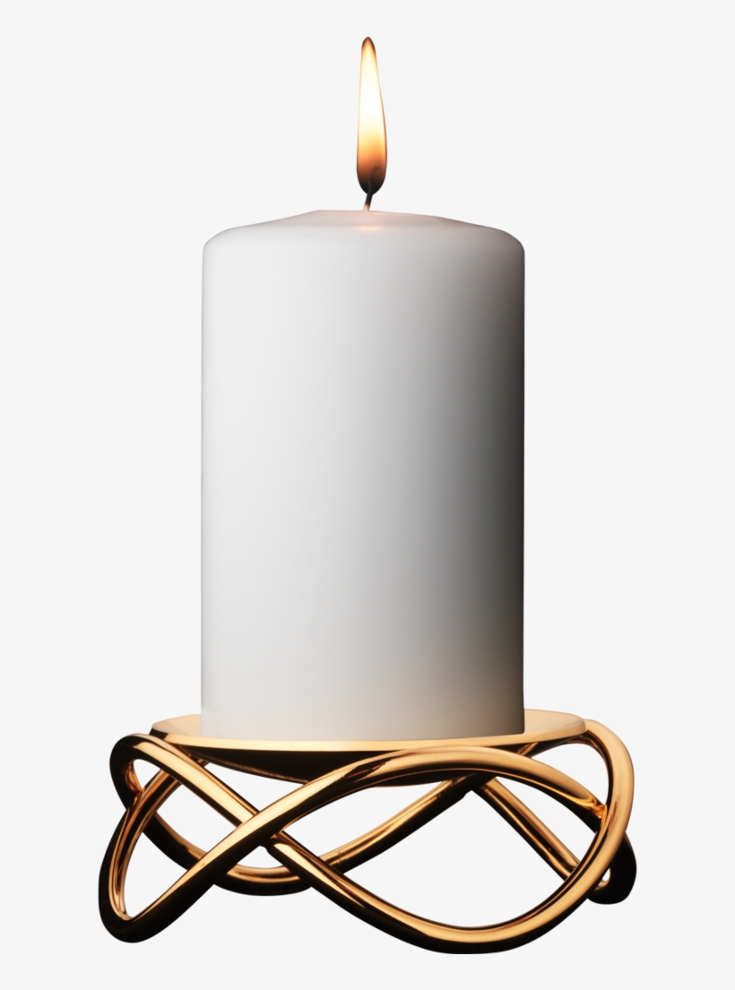 Glow Candleholder - Georg Jensen Glow Lysestage Guld, transparent png #8384613