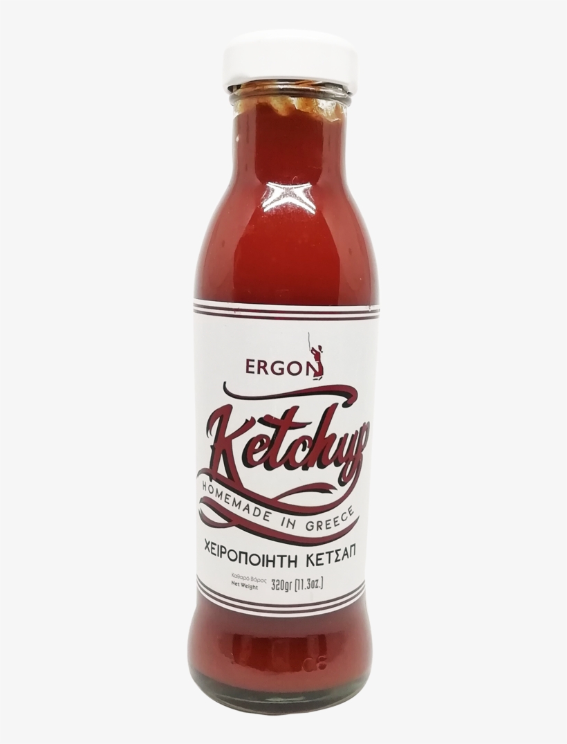 Ergon Ketchup 320gr - Glass Bottle, transparent png #8384820