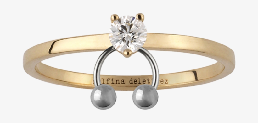 Large Two In One Ring - Delfina Delettrez Ring, transparent png #8384858