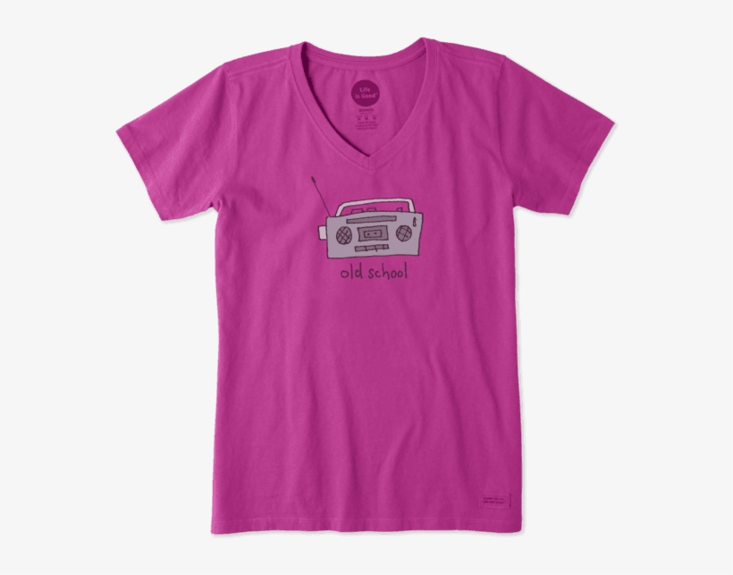 Women's Naive Old School Radio - Shirt, transparent png #8384979