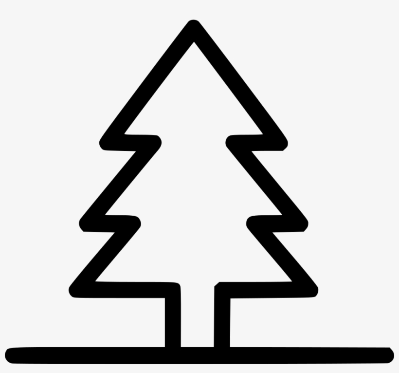 Park Tree Forest Comments - Christmas Tree Outline Png, transparent png #8385117