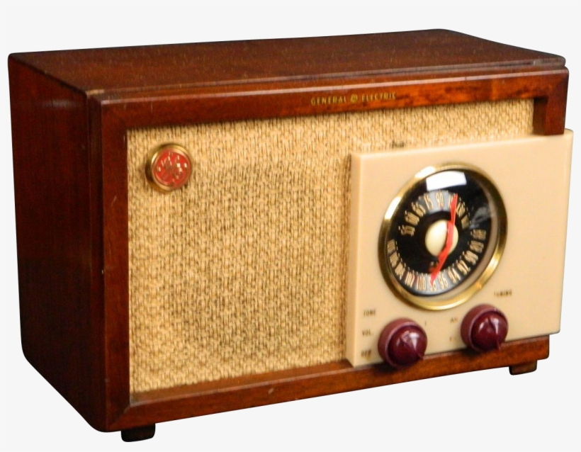 Vintage 1948 General Electric Am & Fm Radio Model 212 - Drawer, transparent png #8385372