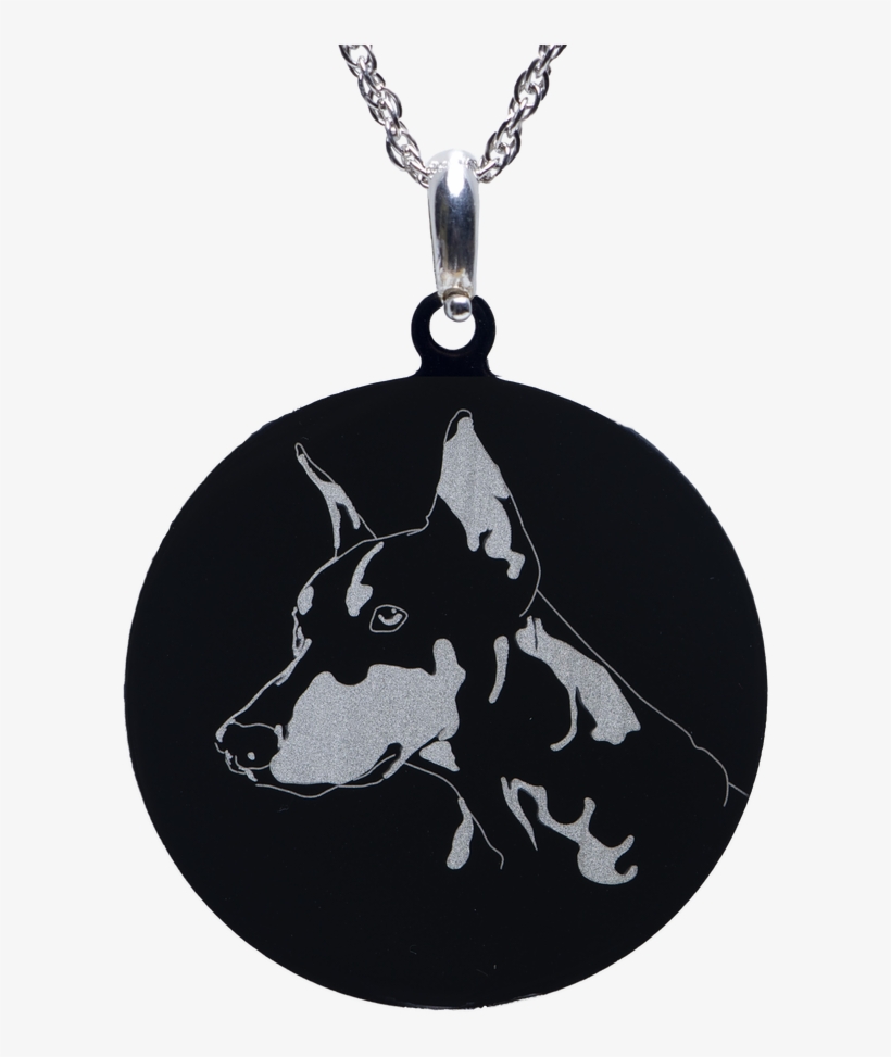 Doberman Charm Dog - Locket, transparent png #8385434