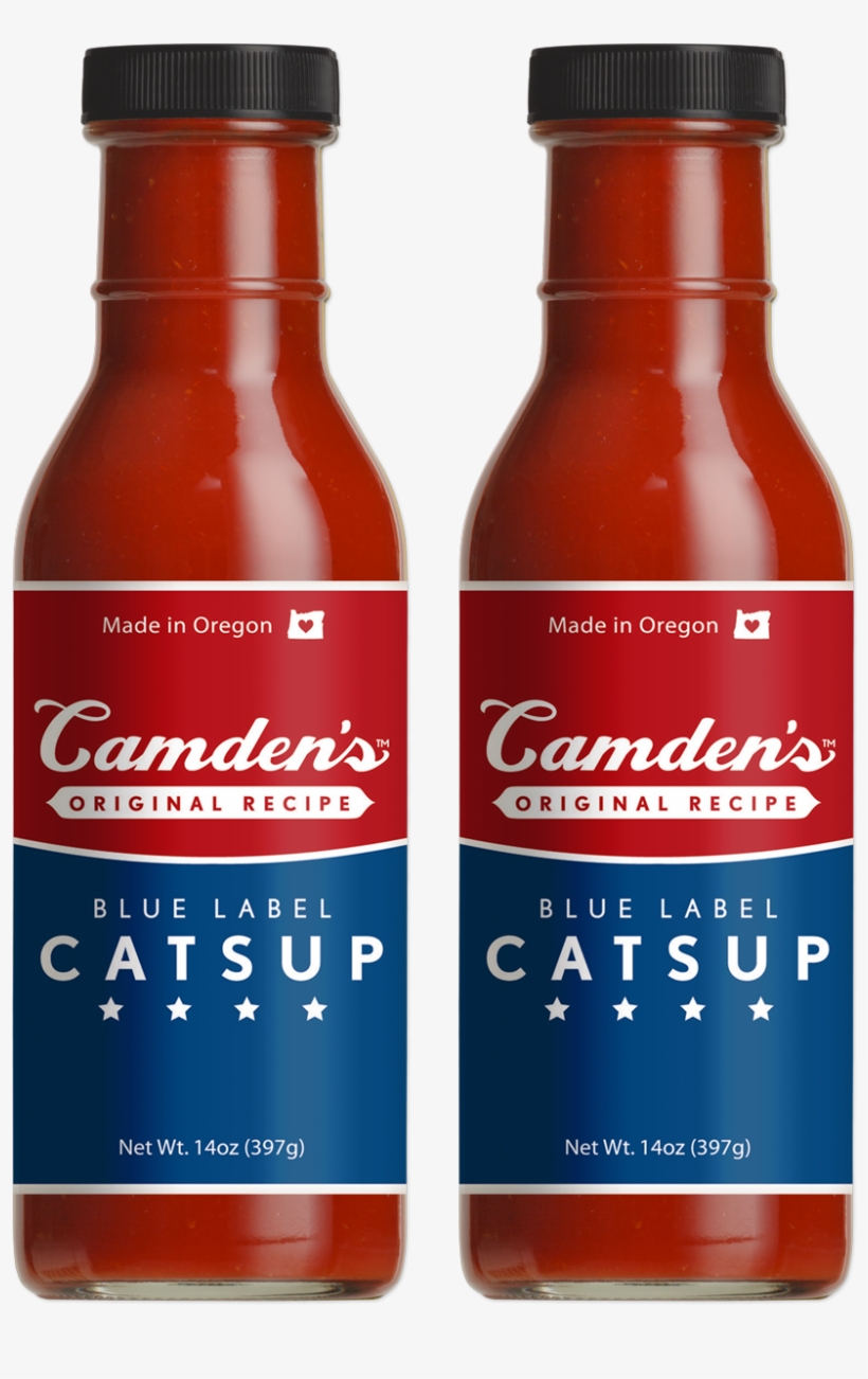 Camden's Blue Label Catsup 2 Pack 14oz Bottles - Bottle Of Catsup, transparent png #8385470