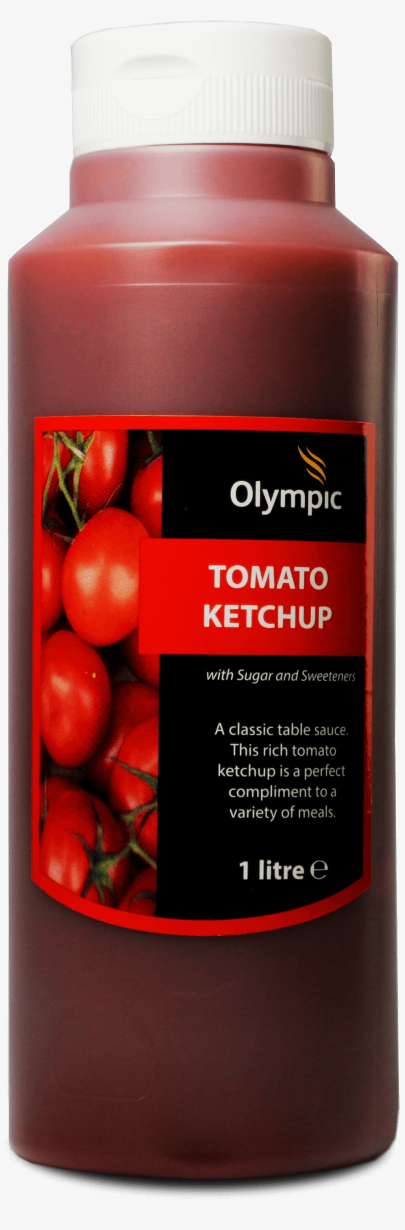 Olympic Tomato Ketchup 1l Bottle - Plum Tomato, transparent png #8385687