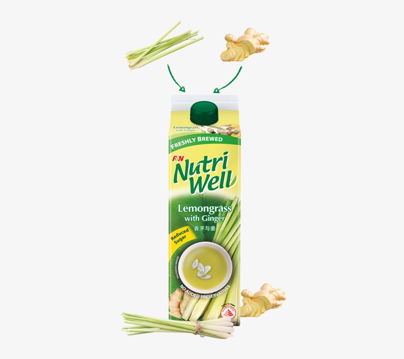 F&n Nutriwell Lemongrass With Ginger - Nutriwell Lemongrass, transparent png #8385894