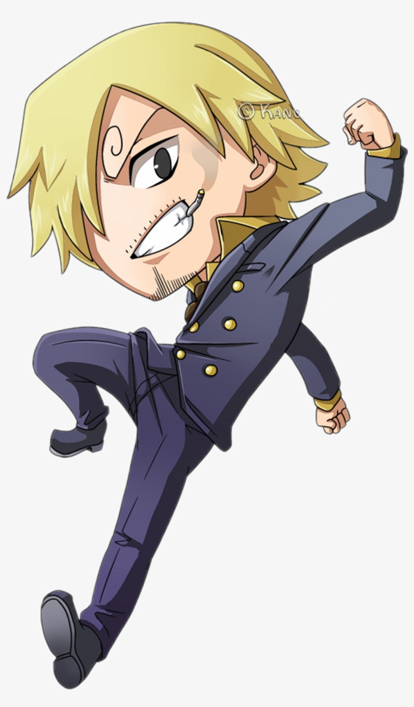 Sanji Sticker - One Piece Sanji Chibi, transparent png #8385931