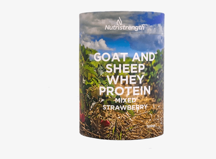 Goat And Sheep Whey Protein Mixed Strawberry - Grass, transparent png #8386131