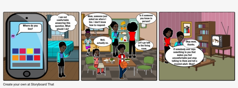 Safe Online Talk - Comics, transparent png #8386240