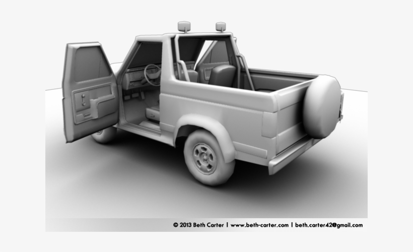 The Model Is Completed And I Am Currently Working On - Pickup Truck, transparent png #8386302