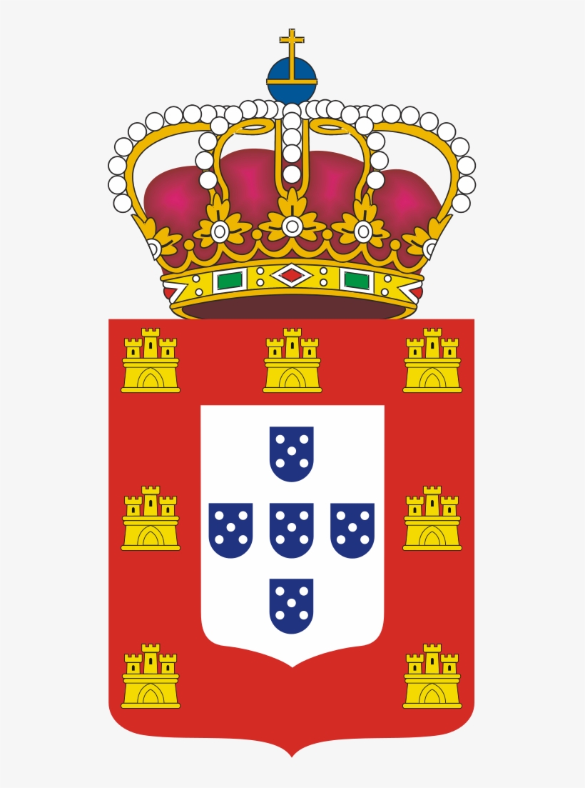 Coat Of Arms Kingdom Of Portugal - Kingdom Of Portugal Coat Of Arms, transparent png #8386303