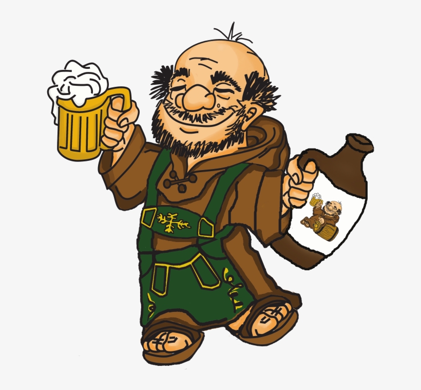 Monk Clipart Beer Brewing - Making Beer Cartoon, transparent png #8386413