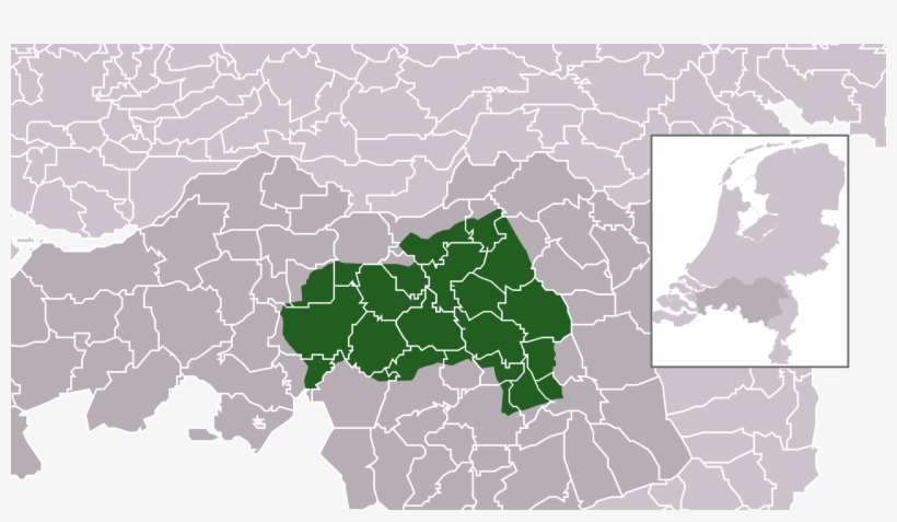 File - Map - Nl - Municipalities De Meierij - Meierij Van S Hertogenbosch, transparent png #8386545