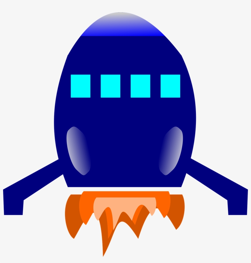 Rocket Blue Fire, transparent png #8387194
