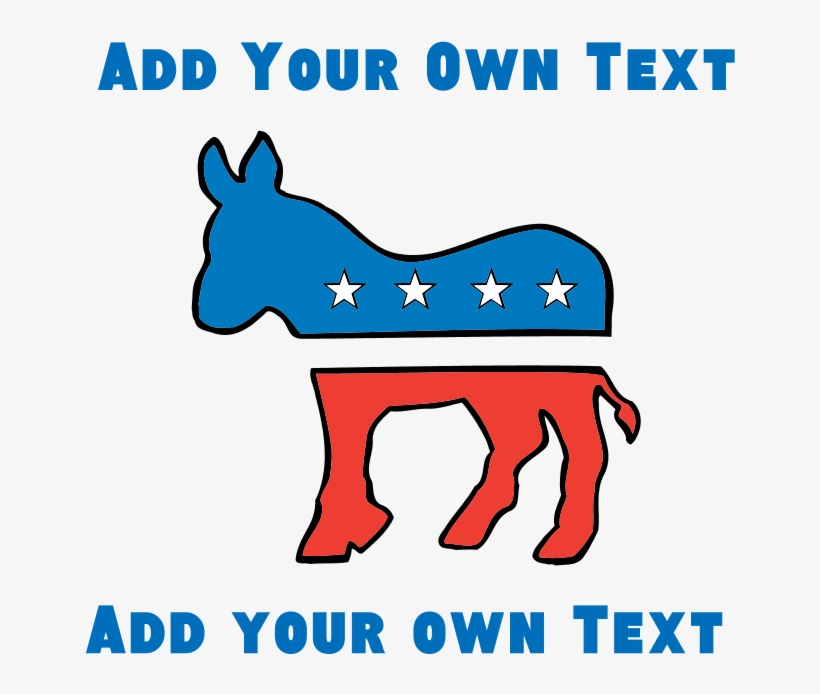 Democrat Donkey Template Tile Coaster - Democratic Party, transparent png #8388094