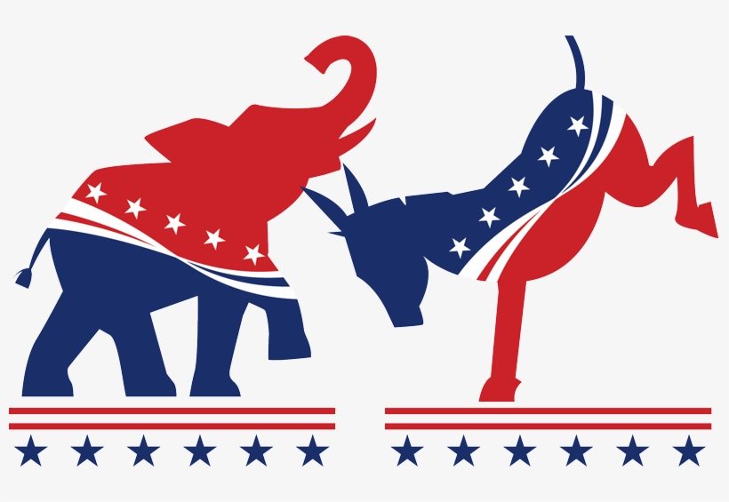 Parties Going Forward In Candidate Selection The - Politics Transparent Background Donkey Vs Elephant, transparent png #8388217