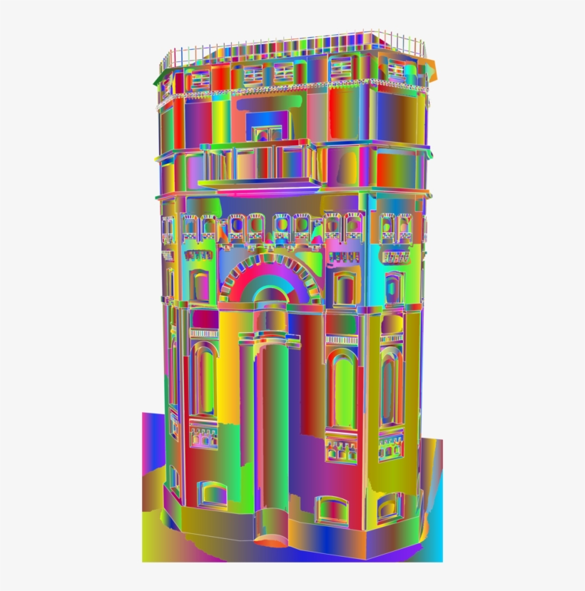 Chicago Water Tower Building Surrealism Architecture, transparent png #8389128