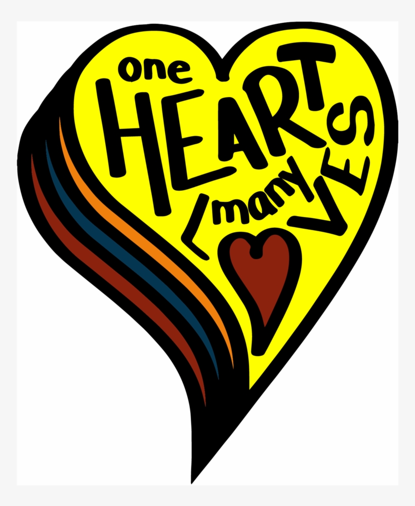 Phs Stickers One Heart Many Loves - Heart, transparent png #8389917