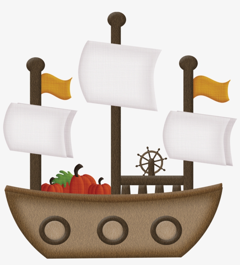 Clip Freeuse Battleship Clipart Big Boat - Pilgrim Boat Clip Art, transparent png #8390290