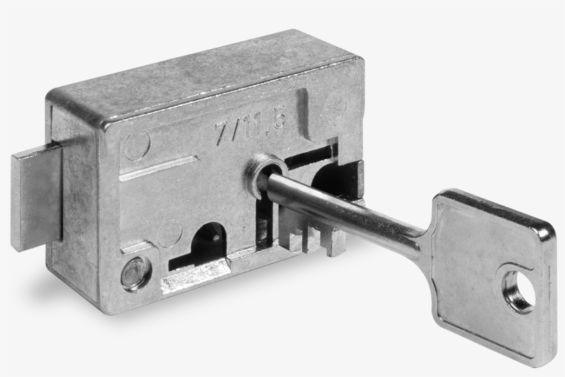 Lock For Letter Box, Die-cast Zinc Version, 2 Nickel - Key, transparent png #8391982