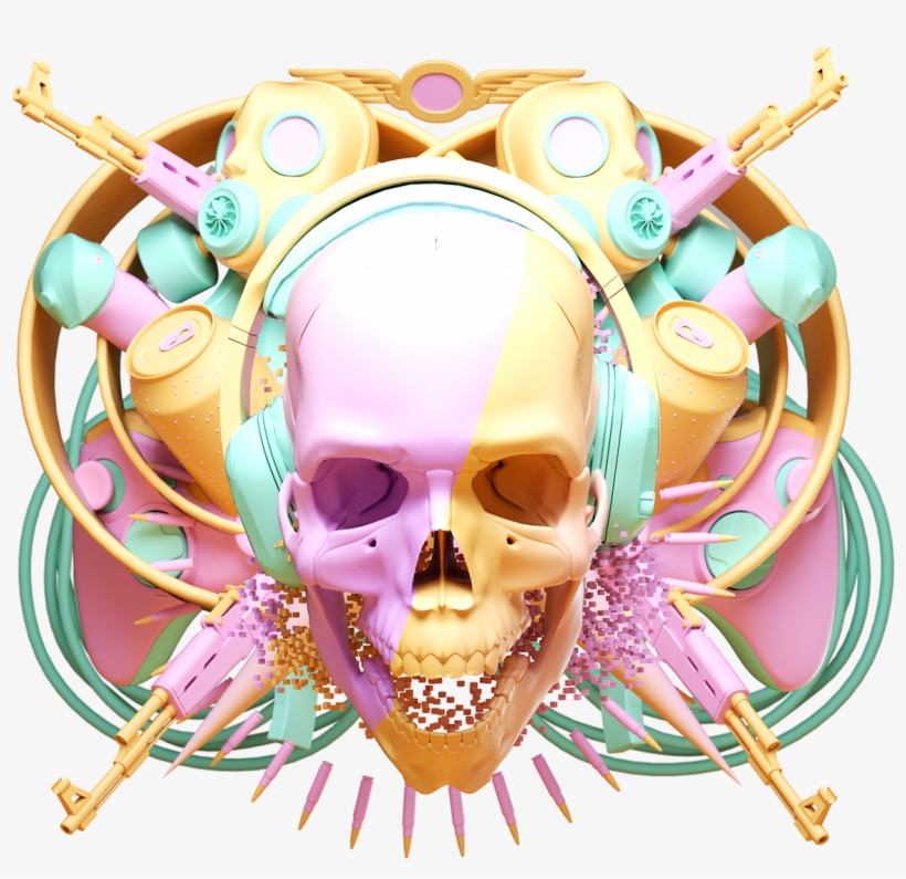 3d Design, Ogilvy Mather, Skulls, Hippie Art, 3d Artwork, - Antoni Tudisco Art, transparent png #8393039