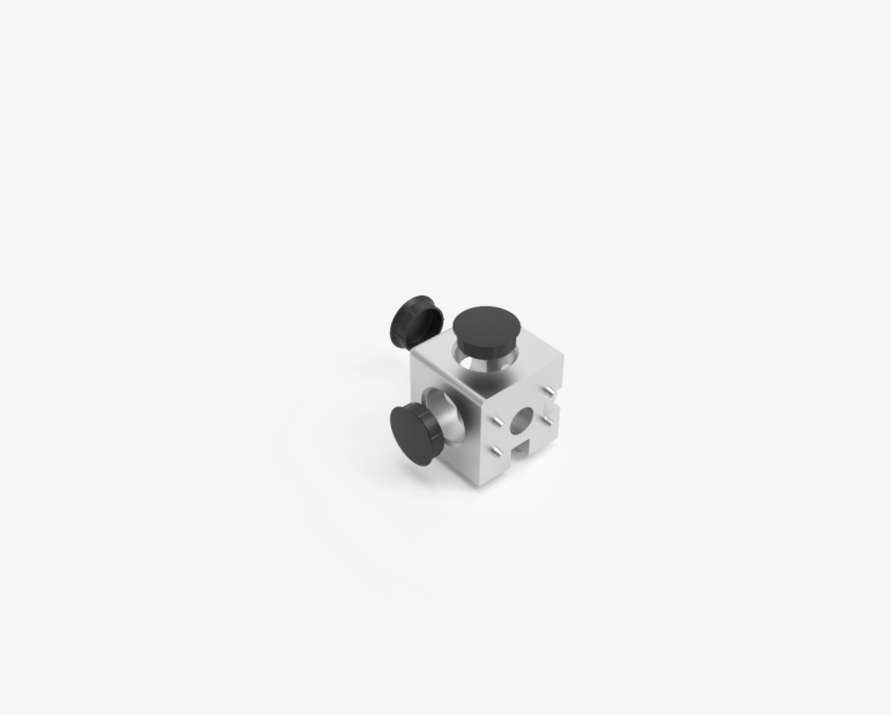 11149 Cube Connector For Profile 3d 45 U10 - Figurine, transparent png #8393136