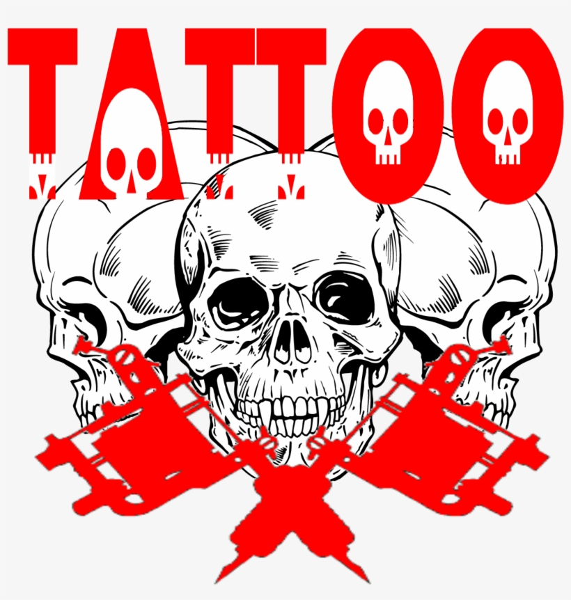 Tattoo Skulls Machines - Maquina De Tatuar Stencil, transparent png #8393174