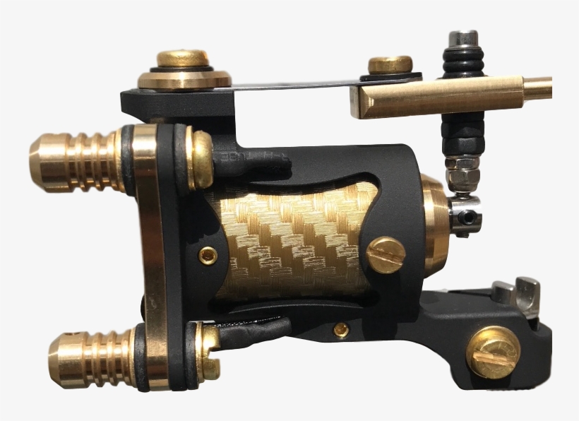 Gold Carbon Decode Hybrid - Tattoo Machine, transparent png #8393390