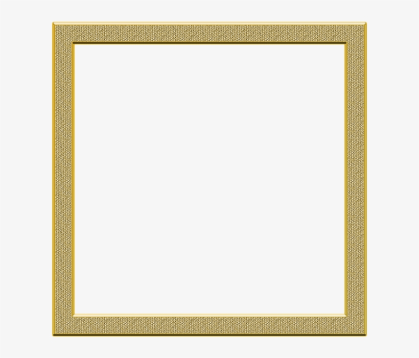 Cadre Png Transparent - Square Gold Frame Border, transparent png #8394265