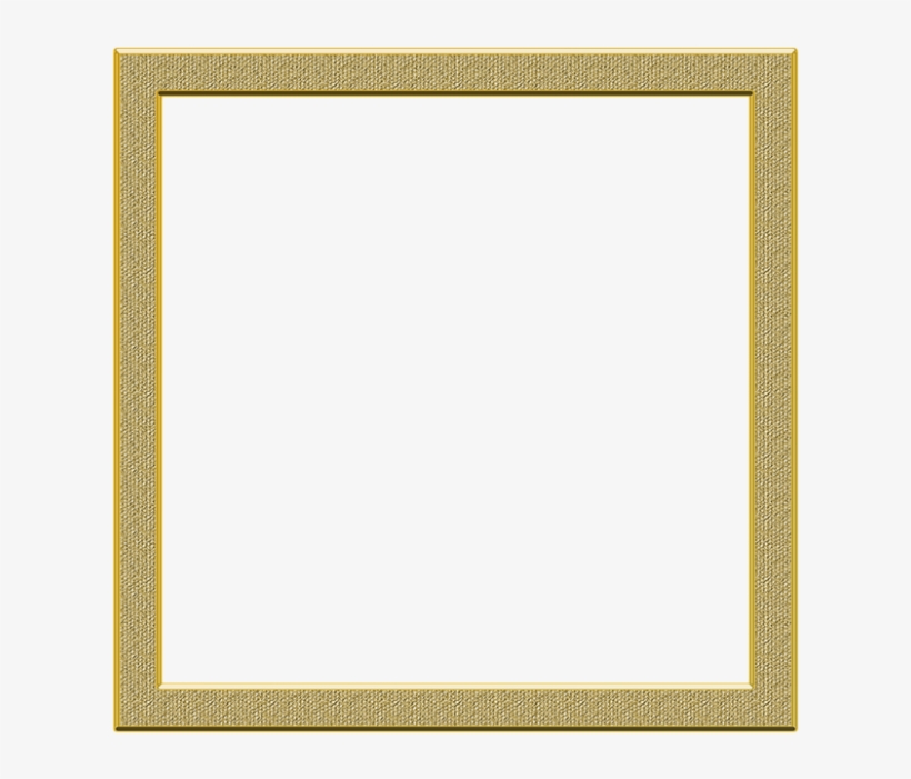 Cadre Png Transparent - Square Gold Frame Border, transparent png #8394265