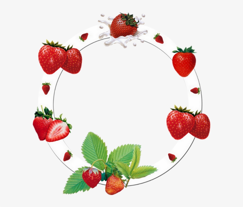 Vector Black And White Library Cadre Png Fraises Frame - Strawberry, transparent png #8395361