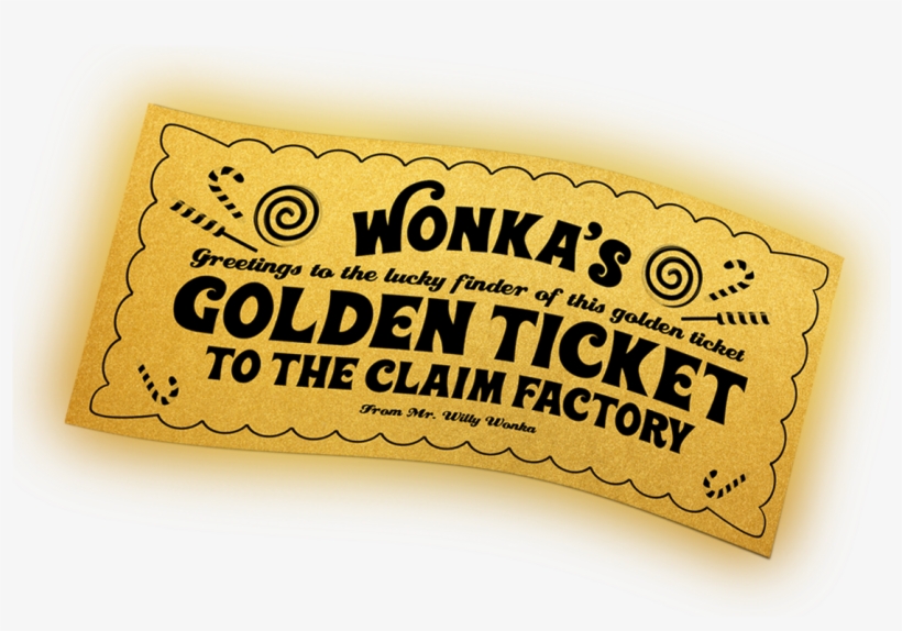 1202 X 727 9 - Roald Dahl Golden Ticket, transparent png #8396239
