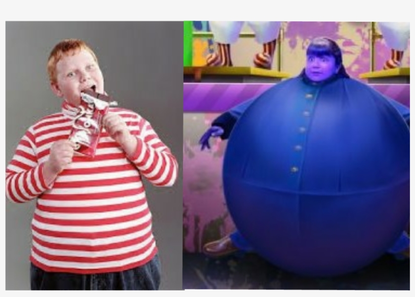 Absoluteunits - Charlie And The Chocolate Factory Blue Berry, transparent png #8396469