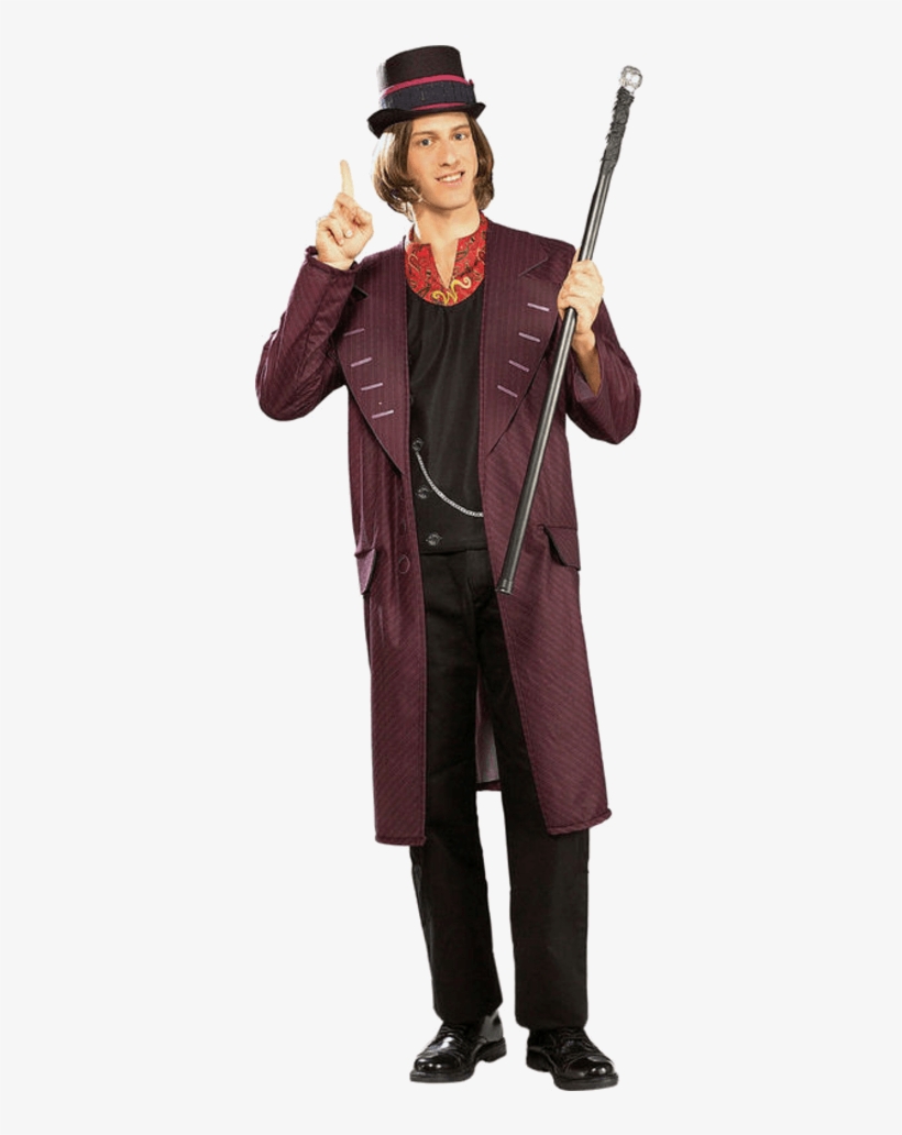 Willy Wonka Costume - Costume Charlie And The Chocolate Factory, transparent png #8396536