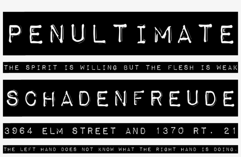 Impact Font Free By Tension Type Squirrel - Impact Label Font, transparent png #8396576