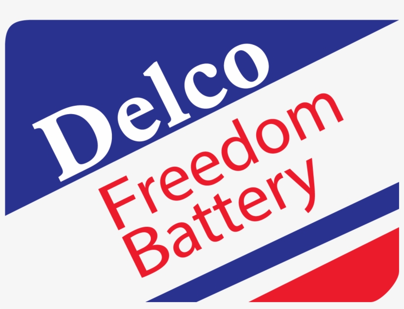 Recreation Of Vintage Delco Battery Labels - Cobalt Blue, transparent png #8396751