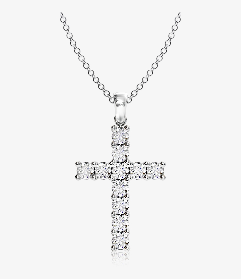 Protea Diamond Cross Pendant - Pendant, transparent png #8396823