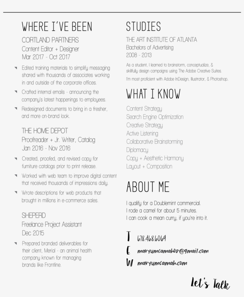 Maryum's Web Resume, transparent png #8397653